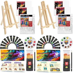 80881a Aotemoon 2 Pack Painting Set For Couples Or Family Groups 62 Pcs Standard Multicolor