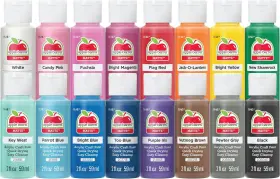 Apple Barrel 028995520679 Vibrant Spectrum Collection 2 Fl Oz Pack Of 16 Multicolor