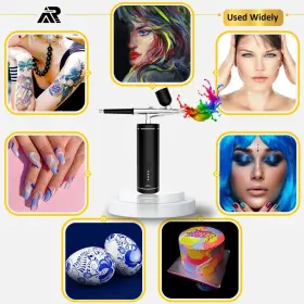 Archiluxe 783495602156 Cordless Airbrush Kit Upgraded Rechargeable Compressor 30 Psi For Ar #2