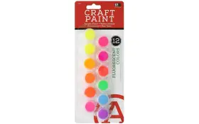 Art3022 Art Advantage Acrylic 1 Count Pack Of Fluorescent Colors 12 Color Set