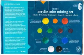 Aa92000 Art Alternatives Studio Acrylic 6-color Set Multi 1 Count Pack Of #3