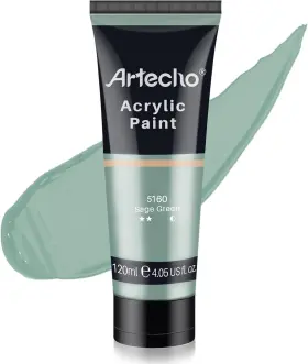 Ato-ap0067 Artecho Green Acrylic Paint Sage 120ml / 4.05oz Tubes Art Craft
