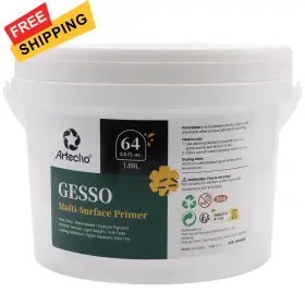 Ato-ap6488 Artecho White Gesso 64oz / 1.89l Primer 64 Fl Oz Pack Of 1