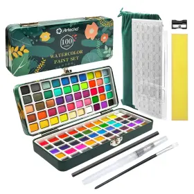 Ato-wp1007 Artecho Watercolor Paint Set 100 Colors Count Pack Of 1