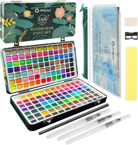 Ato-wp1687 Artecho Watercolor Paint Set 168 Colors Count Pack Of 1