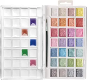 Ato-wp2804 Artecho 28 Metallic Watercolor Paint Set 5.29 Ounce Pack Of 1 Colors