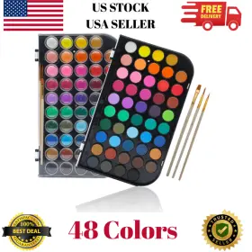 Ato-wp4801 Artecho 48 Colors Watercolor Cake Set With 11.99 Ounce Pack Of 1