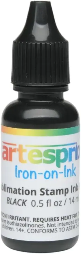 7200050 Artesprix Iron-on Sublimation Stamp Ink For Painting Crafting And Black