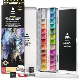 Artz-2006 Arteza Metallic Watercolor Paint Set 24 Fl Oz Pack Of 1