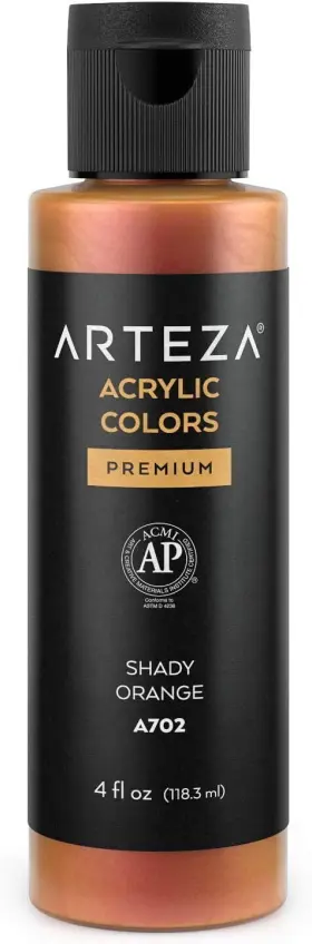 Artz-3668 Arteza Art-paints A702 4 Fl Oz Pack Of 1 Shady Orange