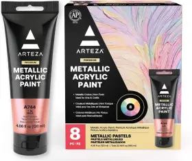 Artz-4225 Arteza Pastel Acrylic Paint Set Of 8 4.06 Fl Oz Pack Multicolor