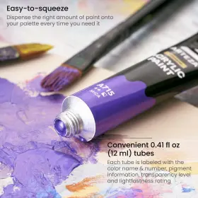 Artz-4513 Arteza Metallic Acrylic Paint Set 50 0.04 Fl Oz Pack Of 500 Multicolor #3