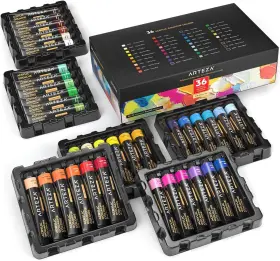 Artz-4667 Arteza Acrylic Gouache Paint 0.74 Fl Oz Pack Of 36 Multicolor
