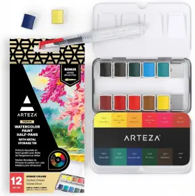 Artz-8303 Arteza Watercolor Paint Set Of 12 Assorted 1 Count Pack