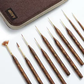 Dpb-10 Artify Art Supplies Extreme Detail Paint Brushes Miniature For Models 10pc