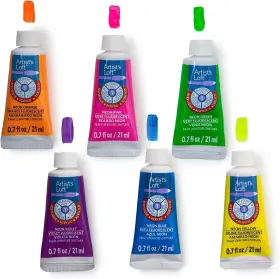 B07dvspll3 Artists Loft Sg Us 6 Assorted Neon Acrylic Paint Set By 4.2 Fl Oz Pack Of 1 #3