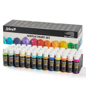 Artkey 810106381633 Acrylic Paint Set - 52 Colors 2 Oz/59 Fl Oz Pack Of
