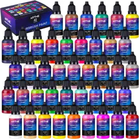 Ab42 Artme Airbrush Paint 42 Colors Ready To Spray Opaque And Water Based Acrylic