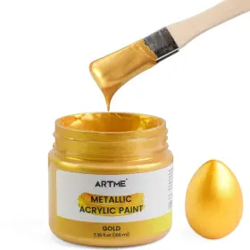 Map100ml Artme Acrylic Paint Metallic Gold 100ml 3.38 Fl Oz Pack Of 1