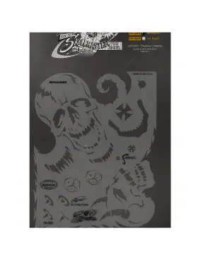 Artool 758240038115 Son Of Skull Master Freehand Airbrush Templates By Craig Fraser - Mena