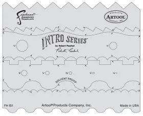 Artool 758240210047 Freehand Airbrush Templates Intro Series Template Set