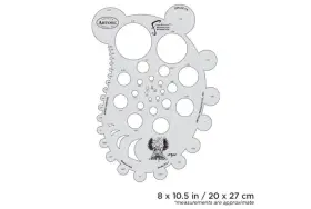 Fhbltfx1 Artool Blasted Fx Circle Freehand Airbrush Template Item #fhbltfx1