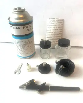 12056 Ate A.t.e. New Air Brush Kit Complete Hobby Airbrush No Compressor