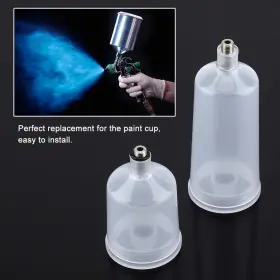 Aufee 750086043322 2pcs / Set Spray Paint Cup 20ml 40ml Plastic Gun Airbrush Pot Non- #2