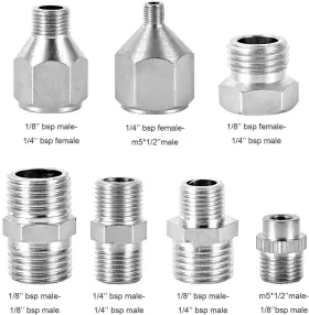 Aulufft 727536228431 16pcs Airbrush Adapter Set Includes 12pcs Kit Fitting Quick #3