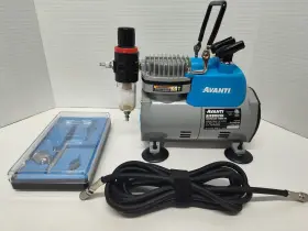 3151614 Avanti Airbrush Compressor Combo Kit Unit Pen And Hose - Duel Holder #2