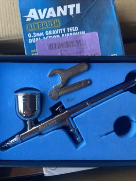 Av-ab-03 Avanti 59292 Airbrush 0.3mm Gravity Feed Dual Action Brand New #3