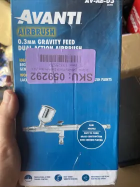 Av-ab-03 Avanti 59292 Airbrush 0.3mm Gravity Feed Dual Action Brand New