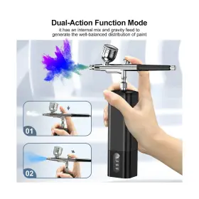 Avp-002 Avhrit Cordless Airbrush With 2 Battery 32psi Portable Kit Compressor #3