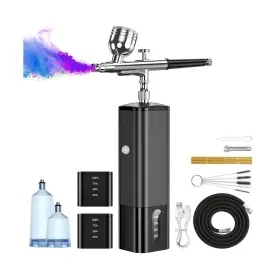 Avp-002 Avhrit Cordless Airbrush With 2 Battery 32psi Portable Kit Compressor