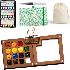 Mwps-210 Azconty Mini Watercolor Travel Set Pocket 1 Ounce Pack Of Multicolored