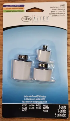 7.5cc Aztek 9337c Testors Gravity Feed Cup Set 3cc 12cc Number