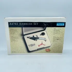 A4702 Aztek Airbrush Set Comes With Case And Instructional Video Vhs #2