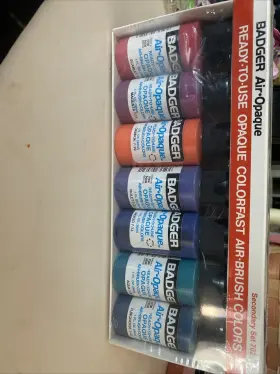 Badger 047459007020 Air-opaque Primary Set 702 Colorfast Air Brush Colors Sealed Package