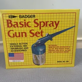 Badger 047459015070 Vintage Nos Professional # 250 Airbrush Set - New In Box Air Brush