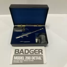 Badger 200-20 Model Detail Single Action Suction Feed Airbrush