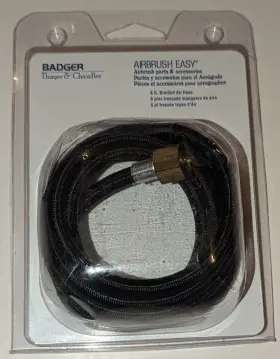 Ba502010  Badger 50-2010 Airbrush 6ft. Braided Hose Female 1/4 Inch