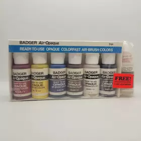 Badger Air-brush Co. 047459007013 Opaque Ready Set 701 Airbrush Colors Colorfast All New Except White