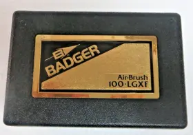 100-5-lgxf Badger Air-brush Co. Vintage 100-5- Lgxf Gravity Feed Airbrush With Case #2
