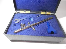 100-gfx Badger Air-brush Co. 100-gxf Airbrush With Case Tools And Manual Beautiful