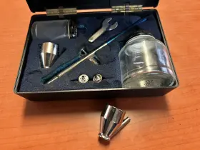 150-xf Badger Air-brush Co. Vintage Airbrush Kit Model With Box Made In Usa Railroad Painting