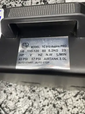 Tc910 Badger Air-brush Co. 766854019109 Aspire Pro Compressor W Instruction Manual Tested #3