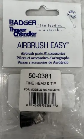 Bad50-0381 Badger Fine Head And Tip For 100 150 200 Model Airbrush Bad500381