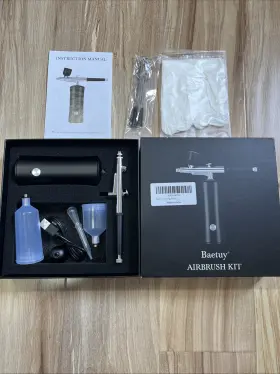 Fy-b901 Baetuy Cordless Airbrush Set With Compressor And Accessories New