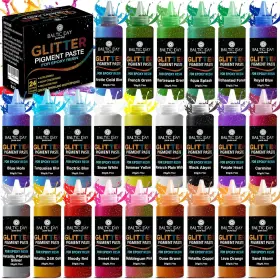Baltic Day 020541682275 24 Color Pigment Paste For Epoxy Resin Set Glitter Colors