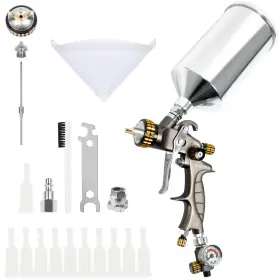 Tc0413-17 Beetro Hvlp Air Spray Gun 1.7mm Nozzle 1000ml Capacity 14.5cfm 30-43psi With